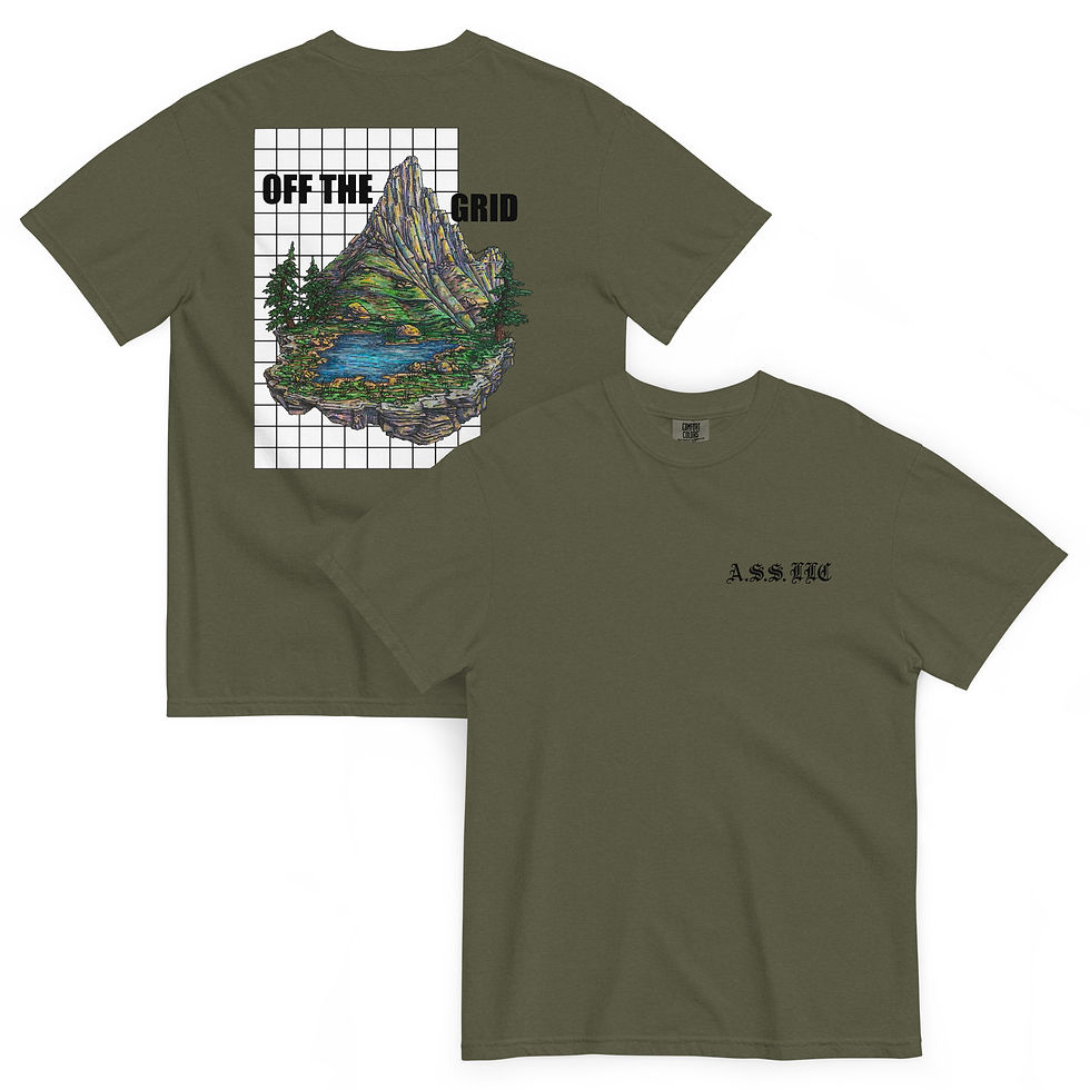 Thumbnail: OFF THE GRID -Unisex garment-dyed heavyweight t-shirt