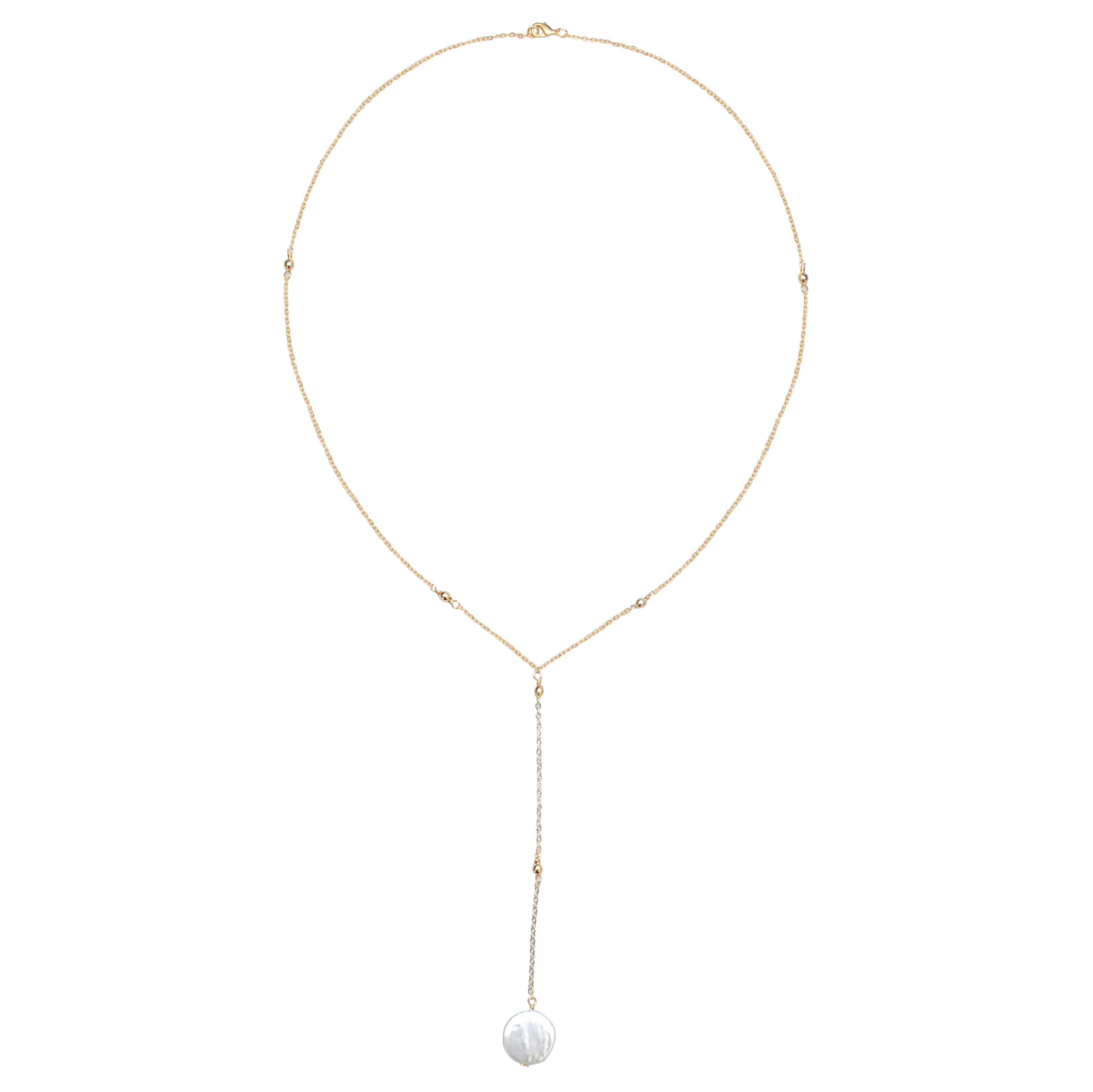 Collier Cravate Nacre