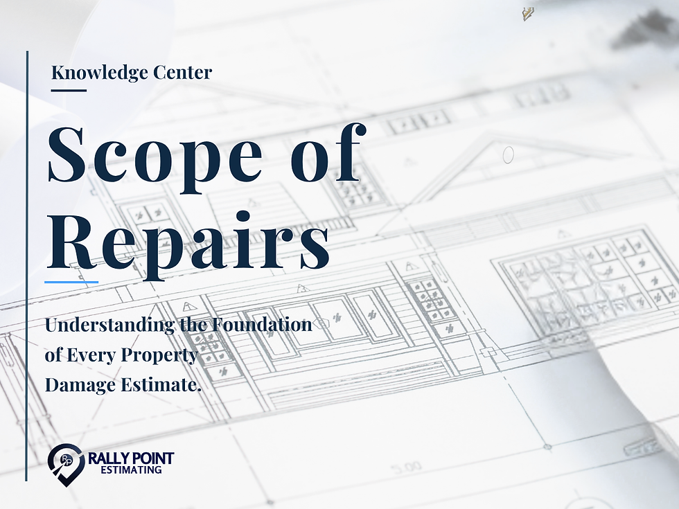 Understanding the elements in property damage assessments through detailed scope analysis.