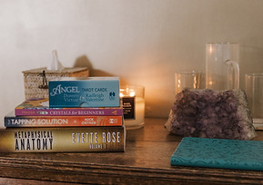 Spiritual books and crystal