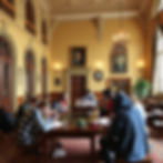 Writing camp in fancy building.jpg