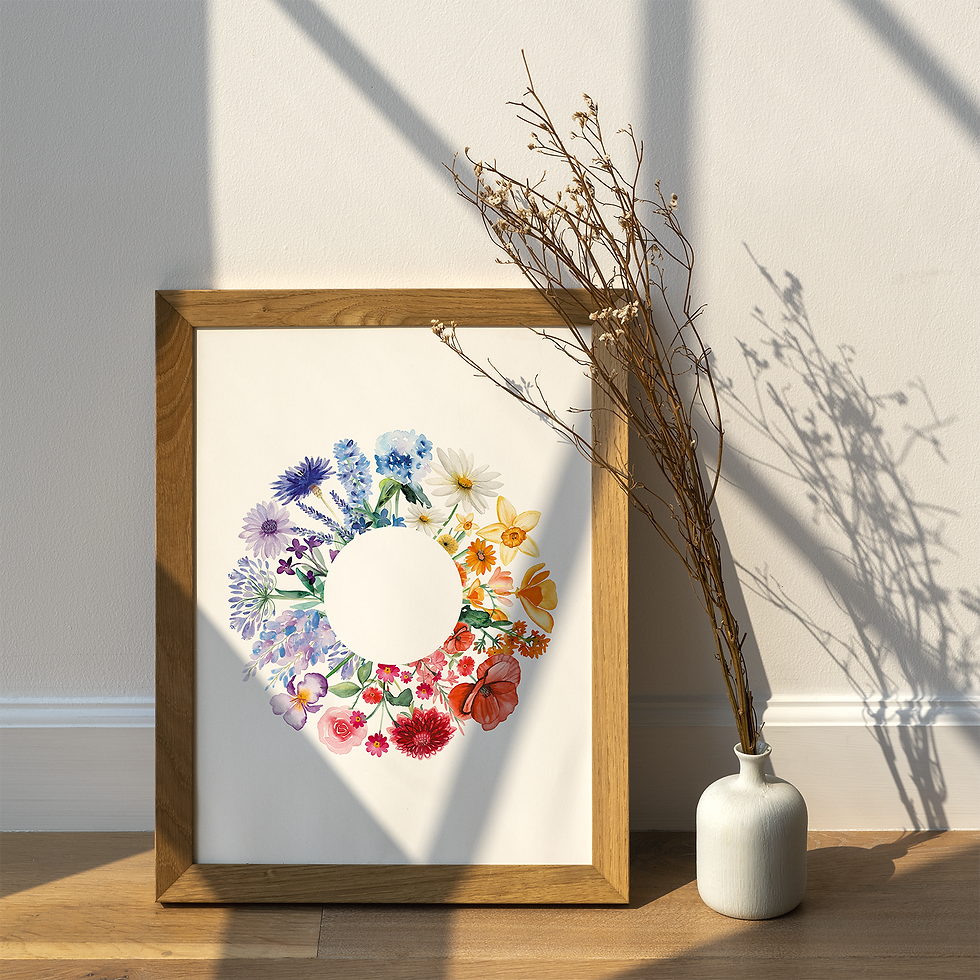 Miniature : Affiche couronne de fleurs