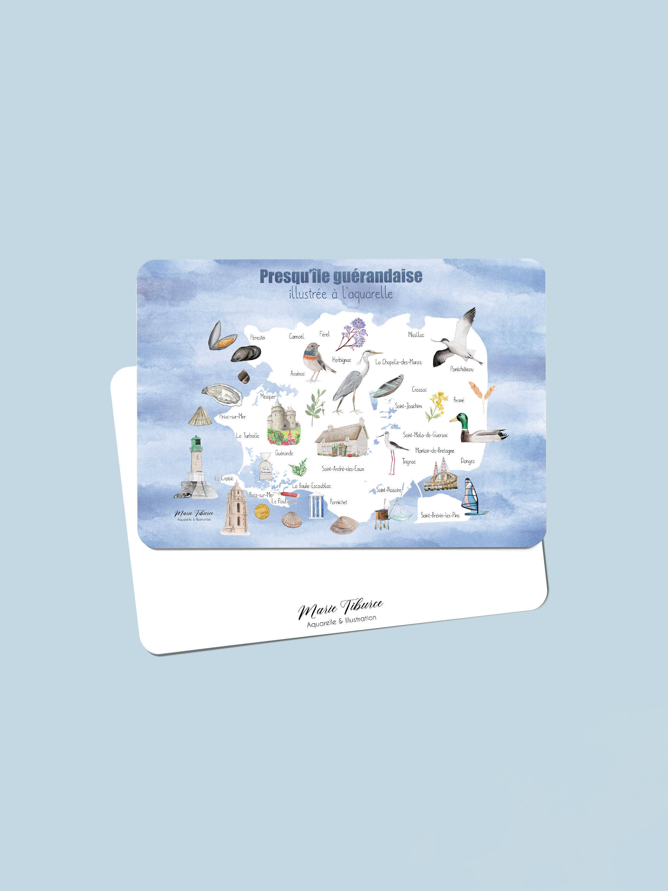 Carte Presqu'île guérandaise