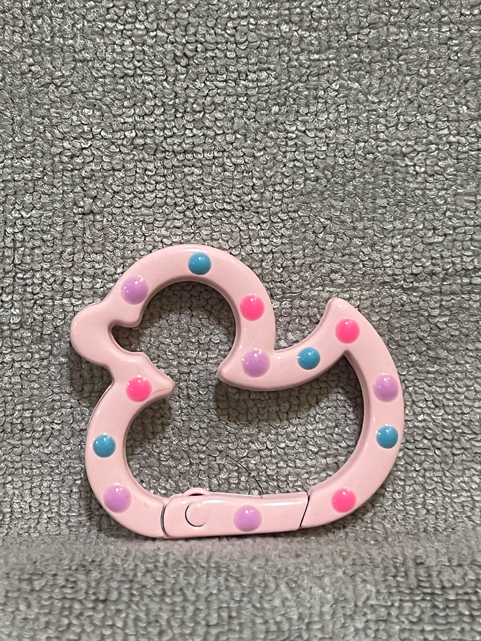 Thumbnail: Polka Dot Duck Carabiner