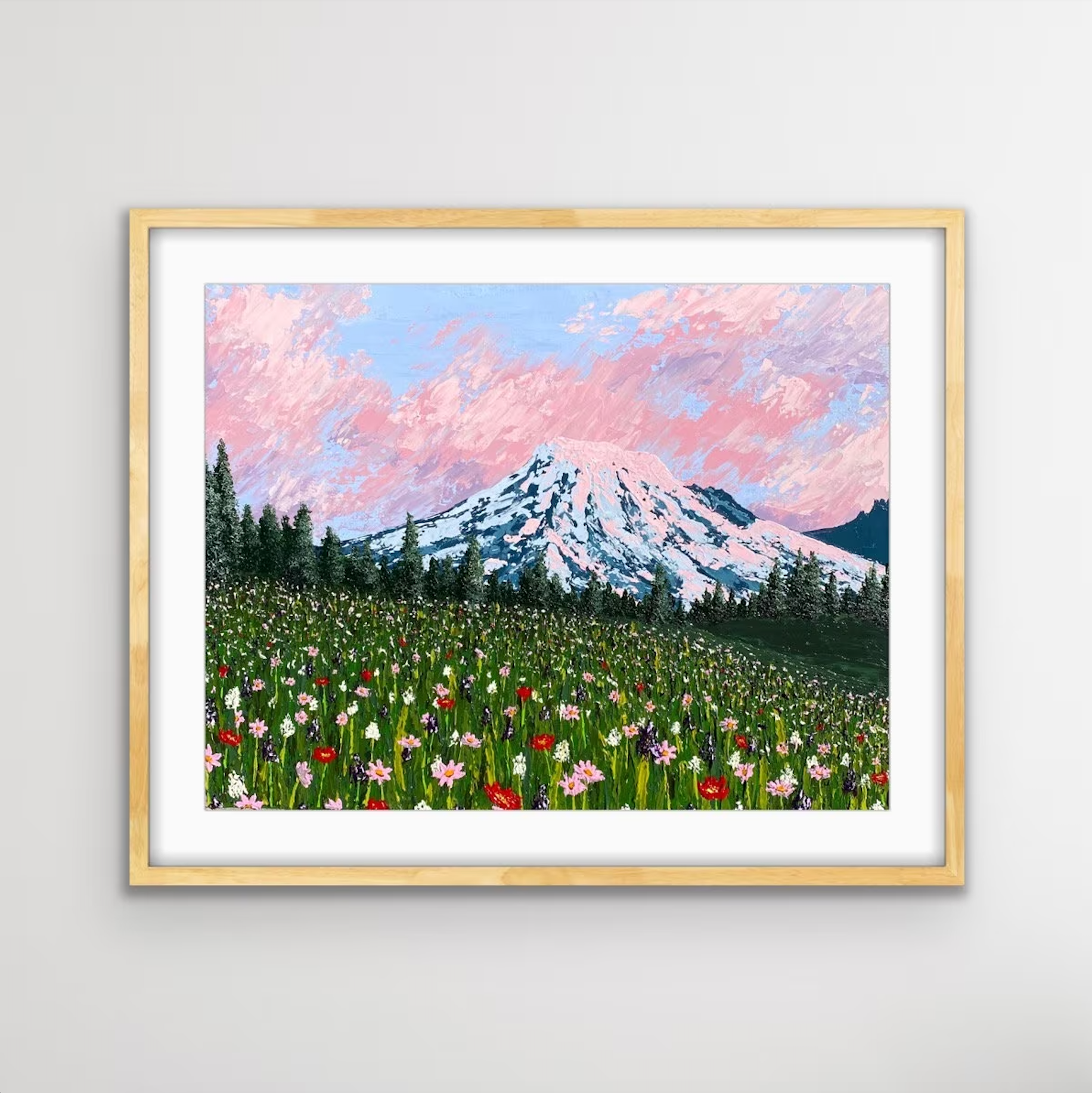 'Wildflowers at Mount Rainier' Print