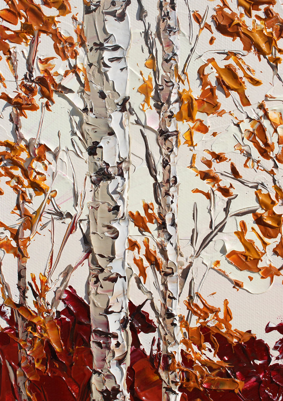 Thumbnail: 'Watching the Leaves Fall' Original Painting