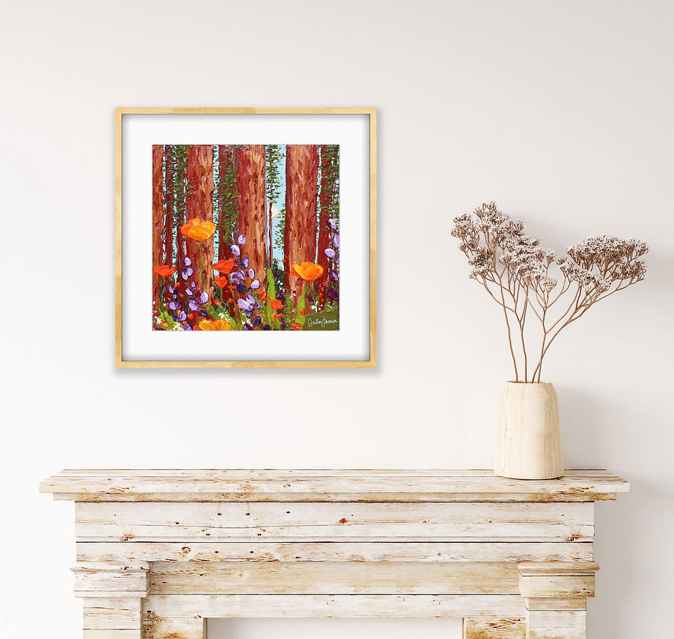 Thumbnail: 'A Walk Through the Redwoods' Print