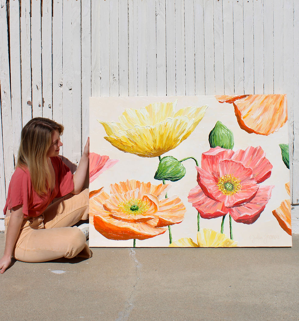 Thumbnail: 'Iceland Poppies' Original Painting