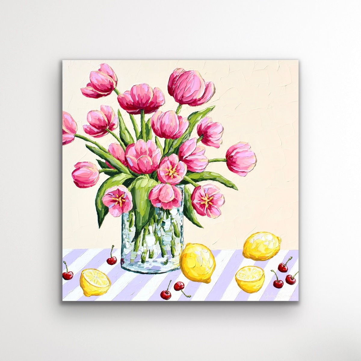 'Tulip Tablescape' Original Painting