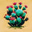 Thumbnail: 'Cactus Mini Orange' Original Painting