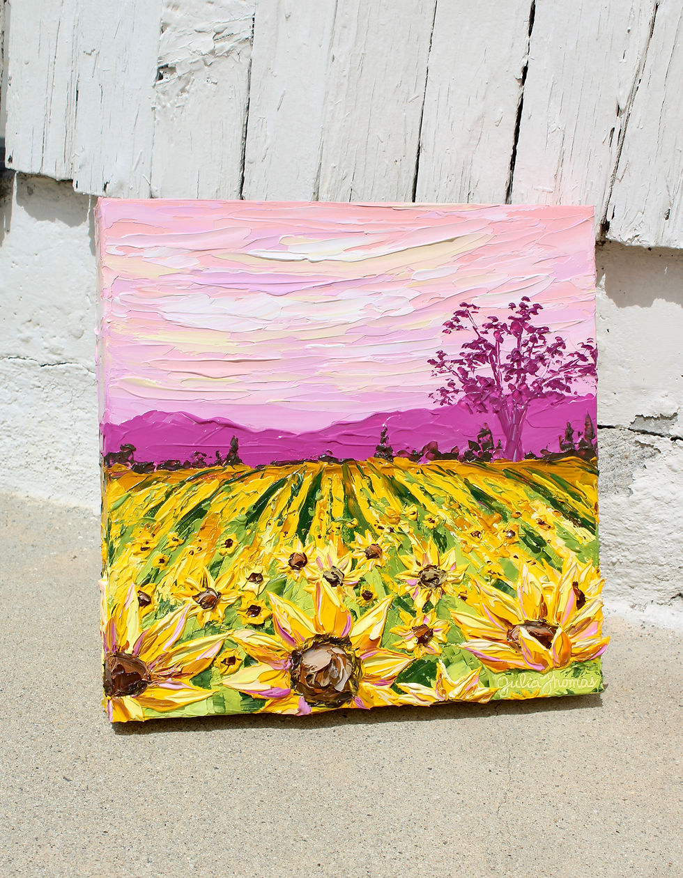 Thumbnail: 'Sunflower Valley' Original Painting