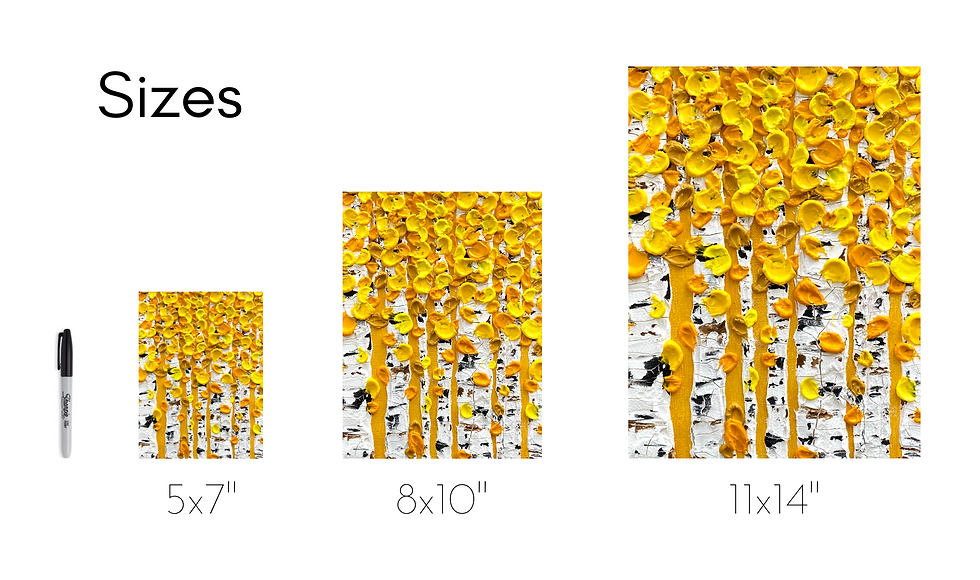 Thumbnail: 'Autumn Aspen Trees' Print
