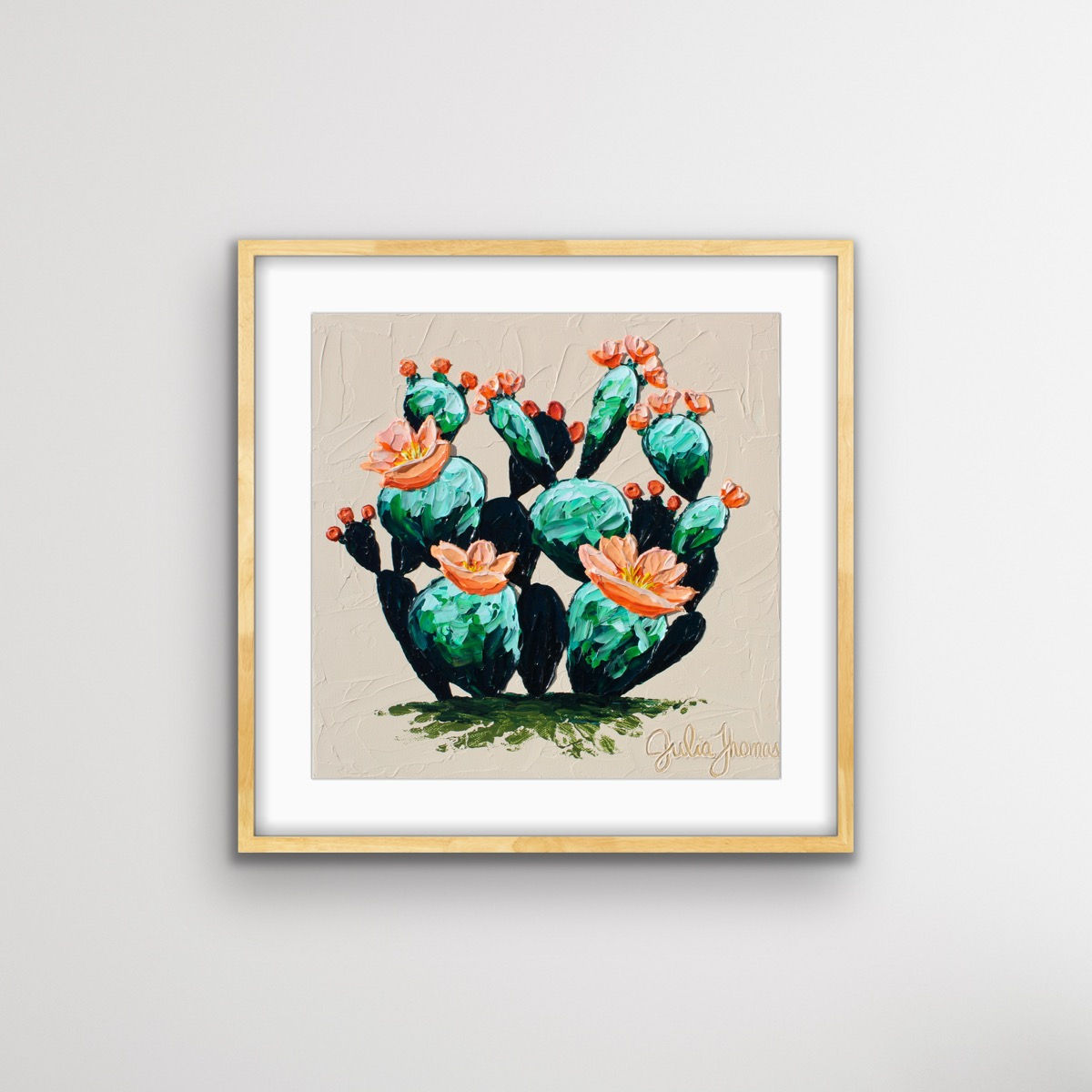 'Cactus Mini (Beige)' Print