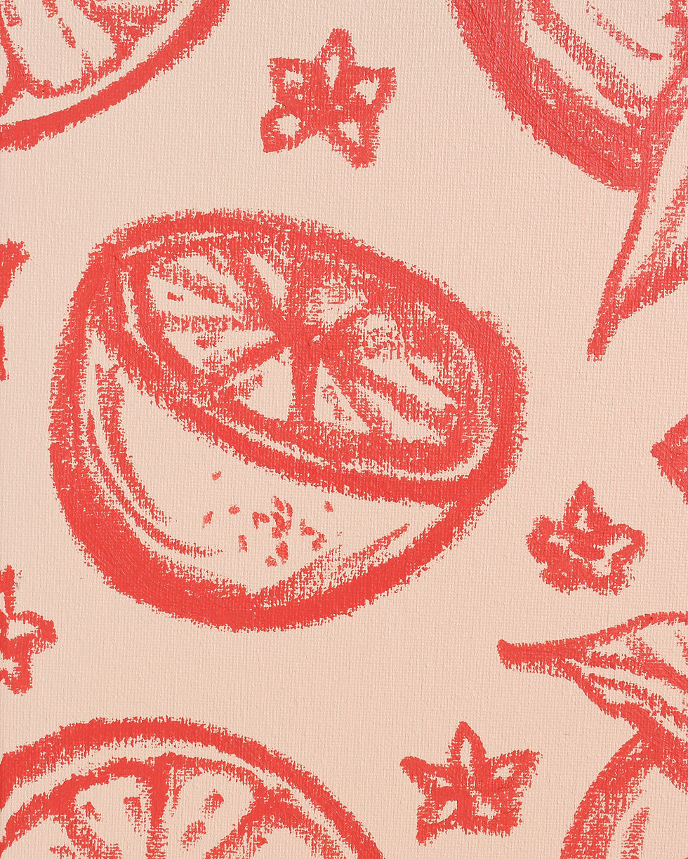 Thumbnail: 'Grapefruits Sketch 1' Original Painting