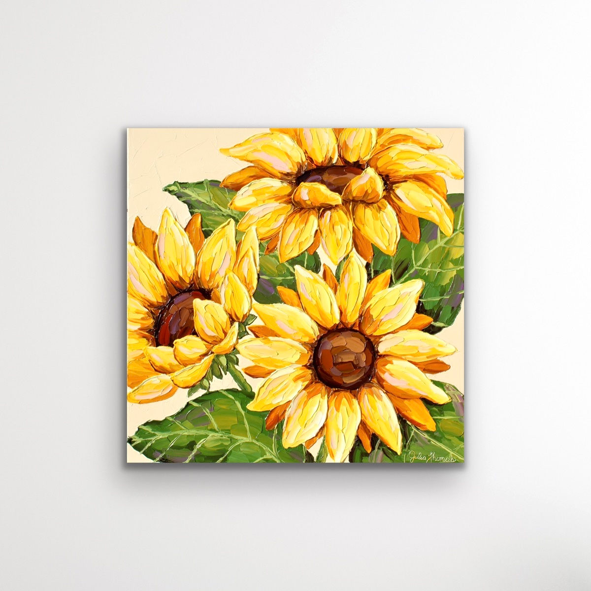 'Sunflower Trio' Original Painting