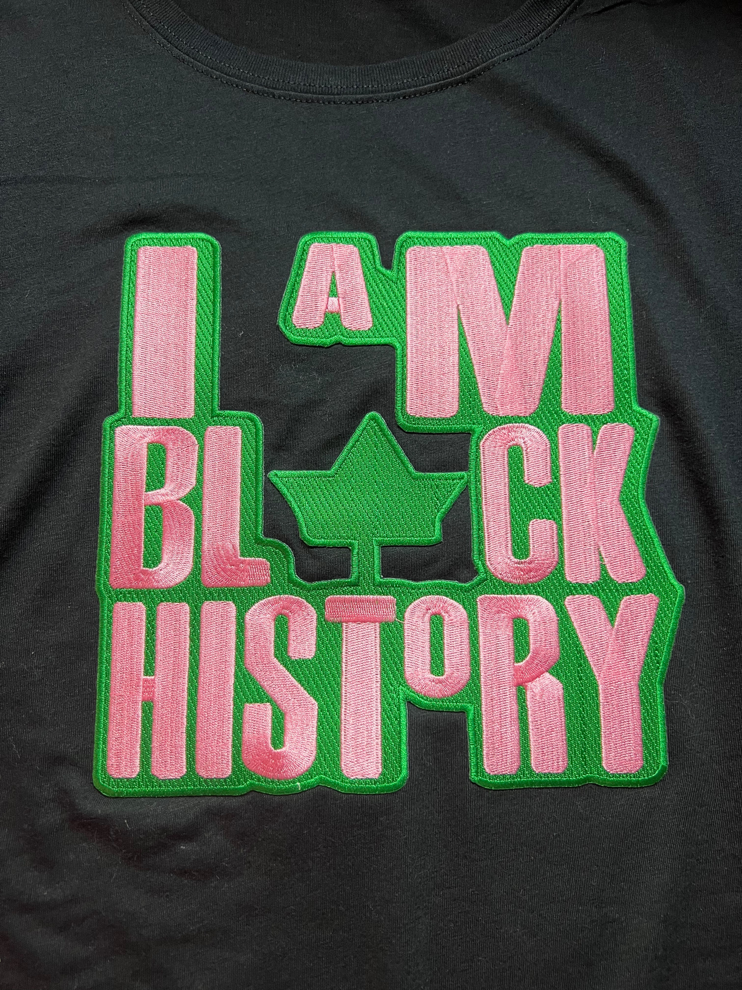 Long Sleeve T - I Am Black History-Black or Grey