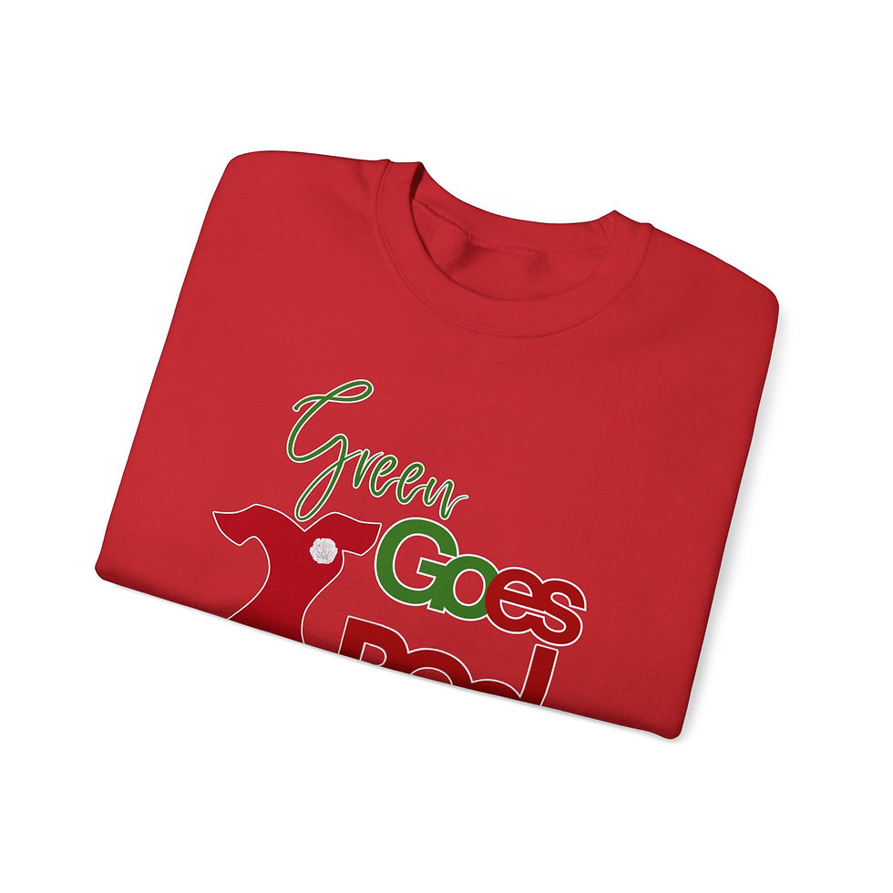 Thumbnail: GREEN Goes Red - DRESS  (Unisex Sweatshirt) 