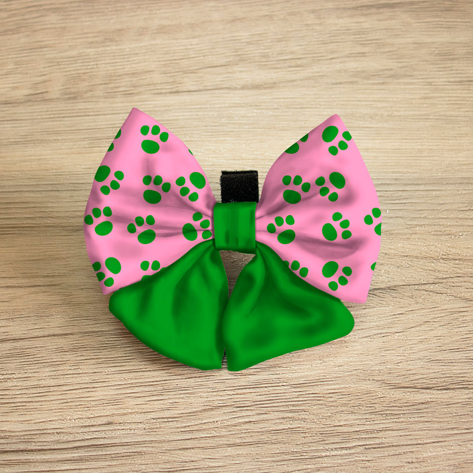 Thumbnail: Green Collar/Bow Combination for XS-L Furbabies