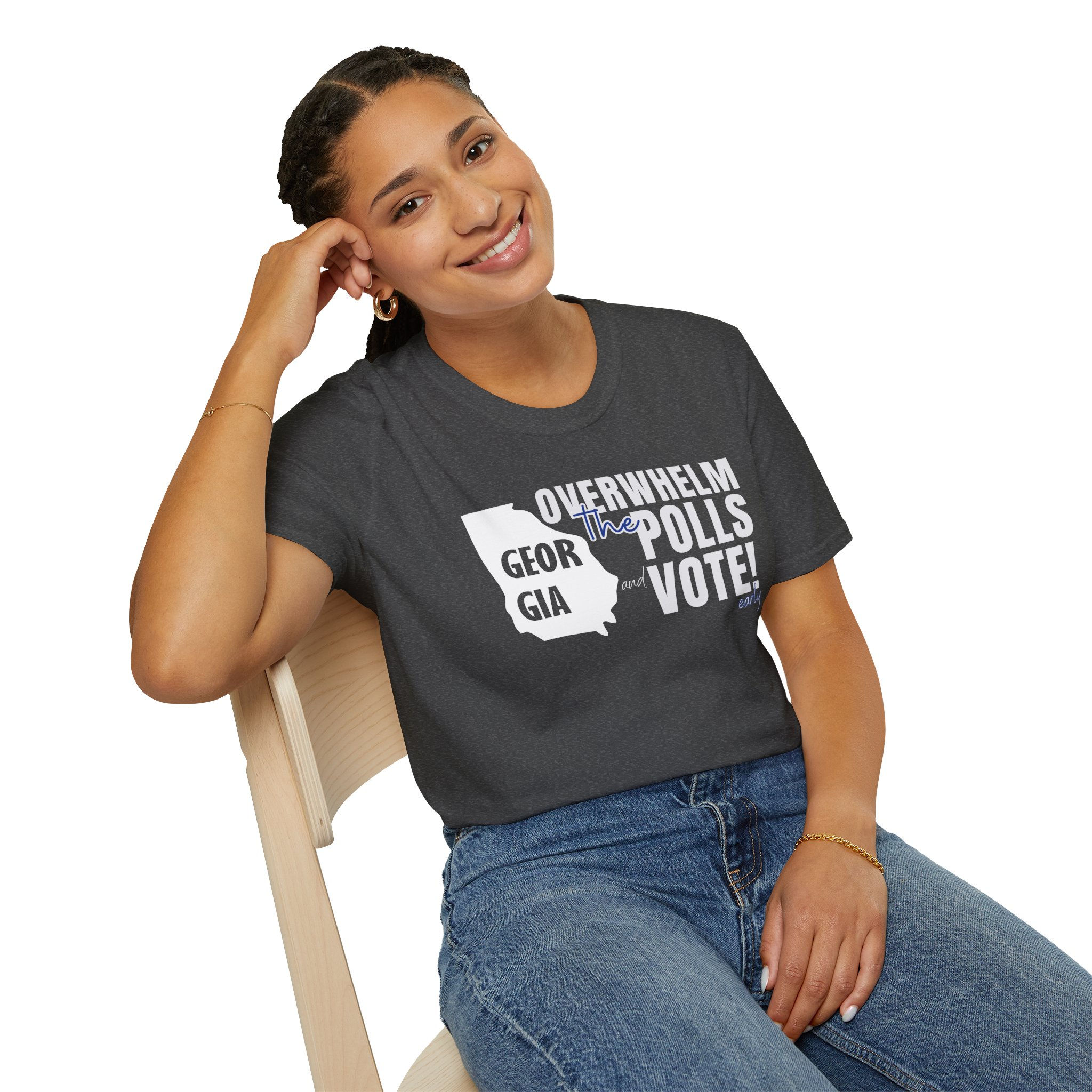 Overwhelm the Polls (Custom State) Vote Early - (Standard) UNISEX Cut