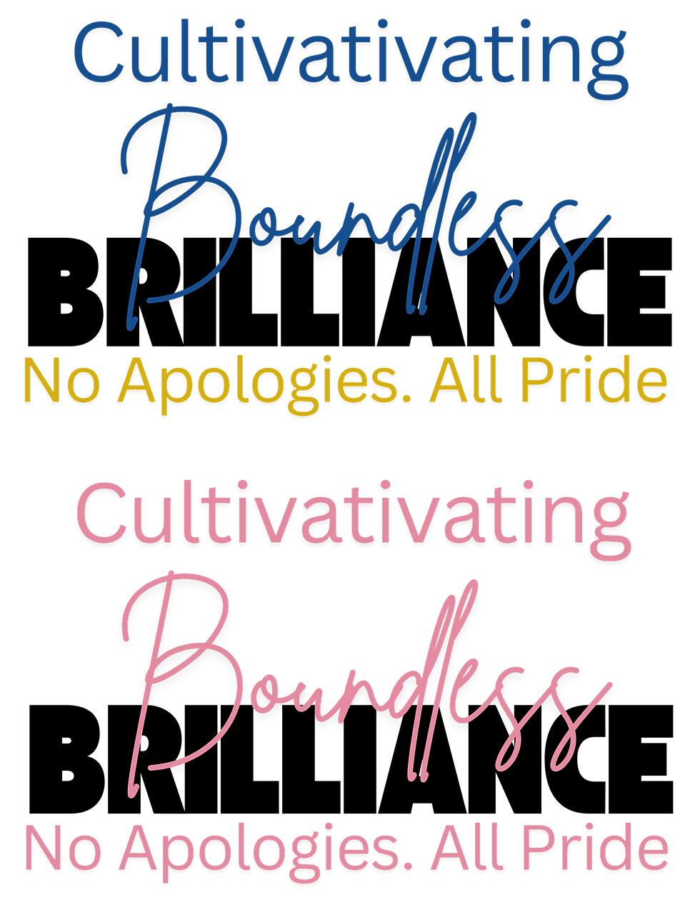 Thumbnail: CUSTOM Brilliance: YOU CHOOSE COLORS AND WORDING - Ladies Fitted T