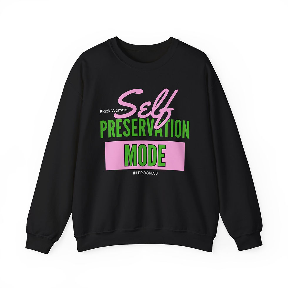 Self-Preservation Mode - Pink/Green  (Unisex Sweatshirt)