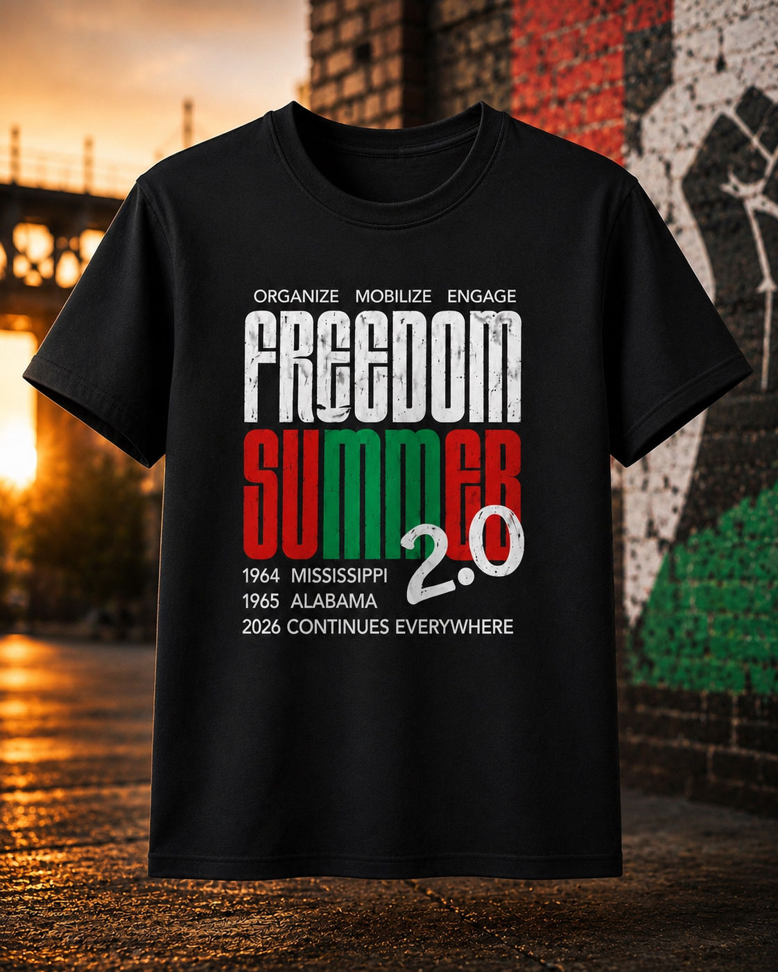 Freedom Summer 2.0 RBG Election Shirt, Civic Engagement Apparel UNISEX Cut
