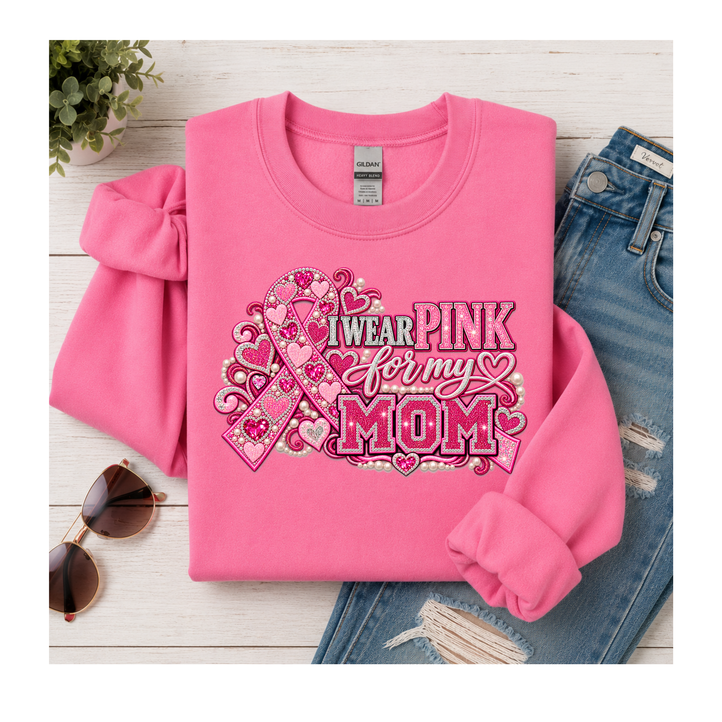 I Wear Pink for My Mom - SWEATSHIRT