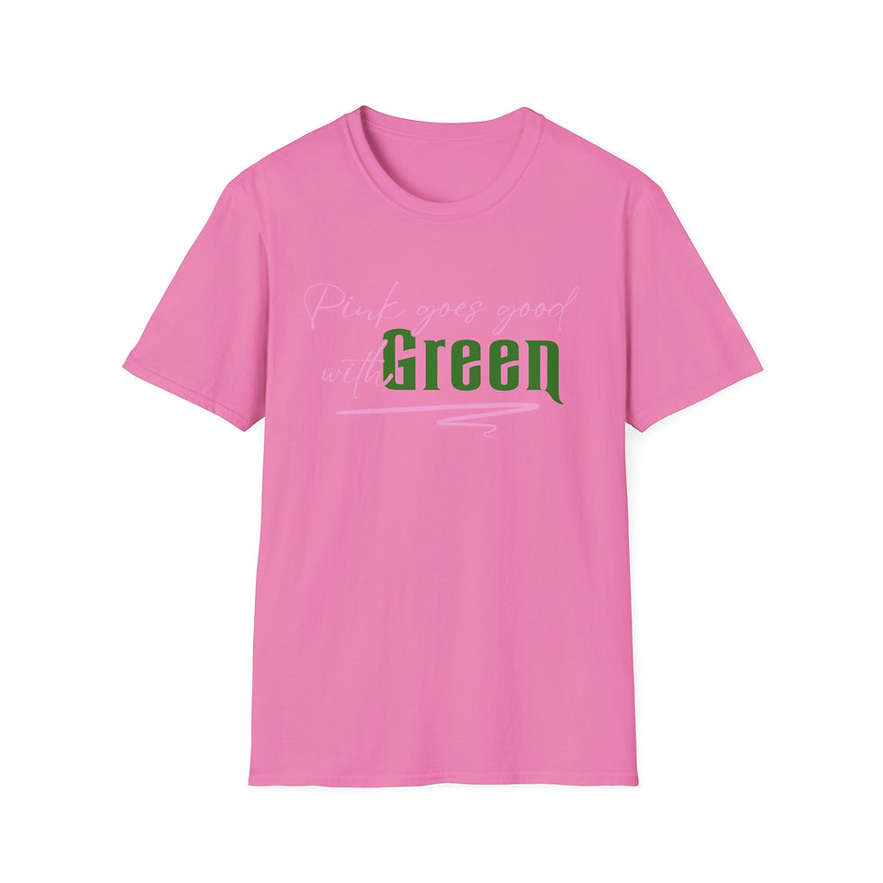 Thumbnail: Pink Goes Good with Green - UNISEX Adult T 