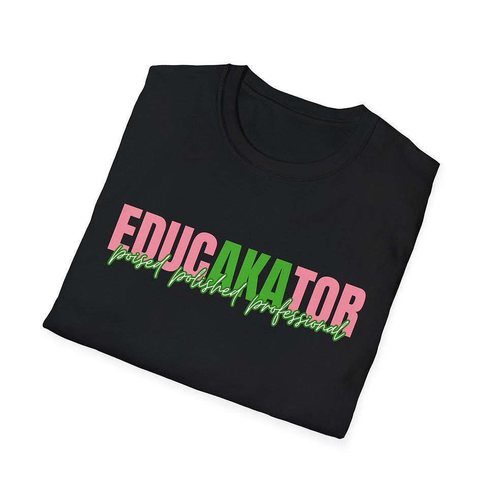 Thumbnail: EducAKAtor Shirt – Greek-Inspired Teacher UNISEX Cut T-shirt