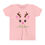 Thumbnail: Youth: Mommy and Me Pink and Green Christmas Reindeer - Short Sleeve Tee