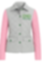 XNO - Silver/Pink (accent Green) Puffy Jacket