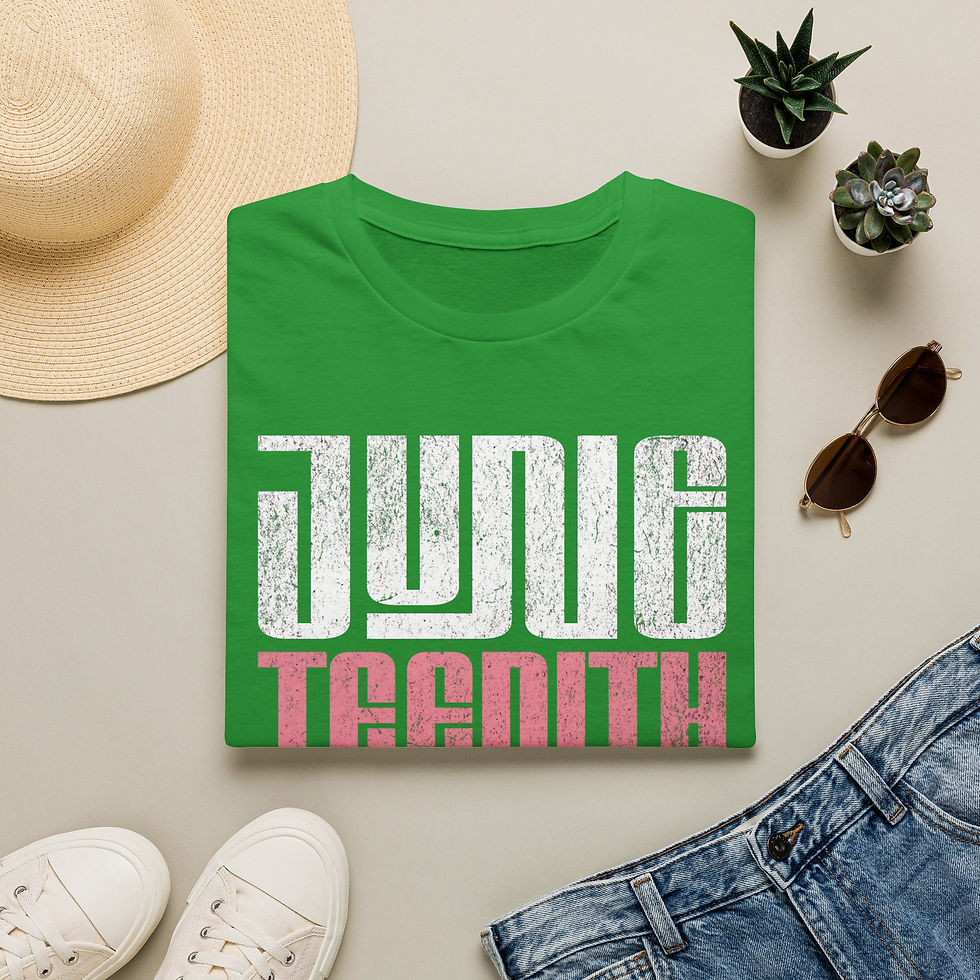 Thumbnail: Juneteenth - Freed Requires Action PNG Apparel UNISEX Cut