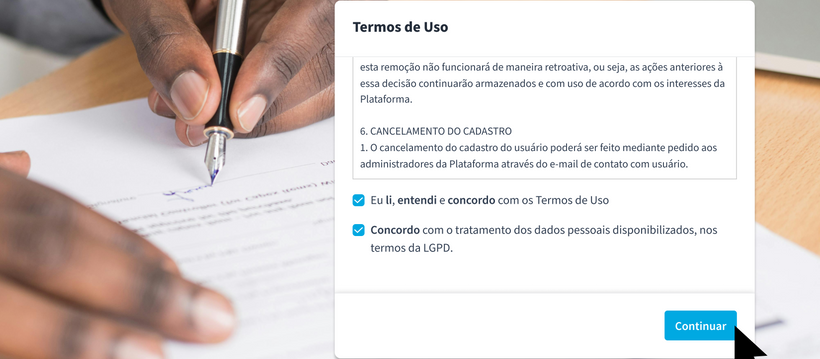 Termos de uso para empresas