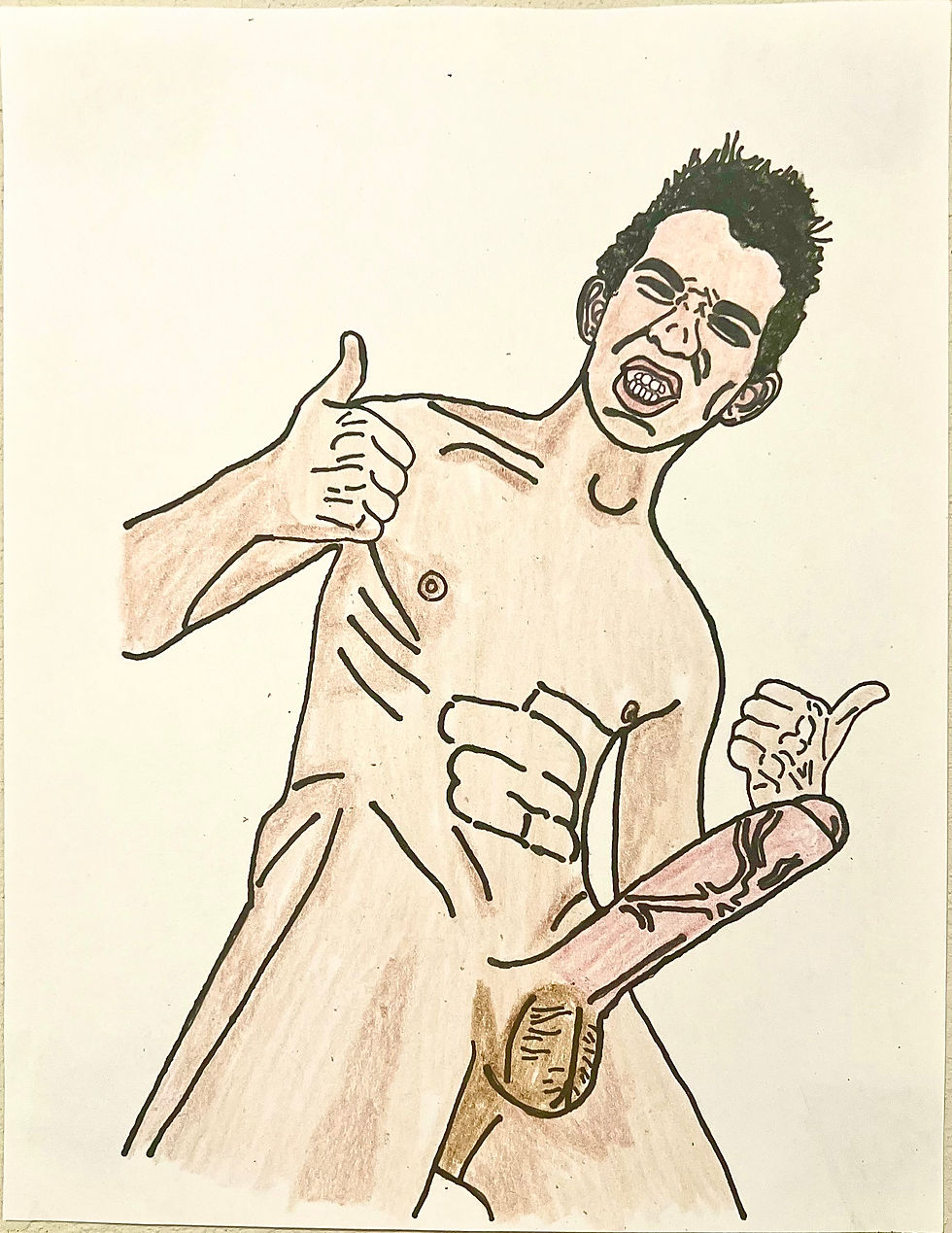 Thumbnail: Male Nude Series Drawing