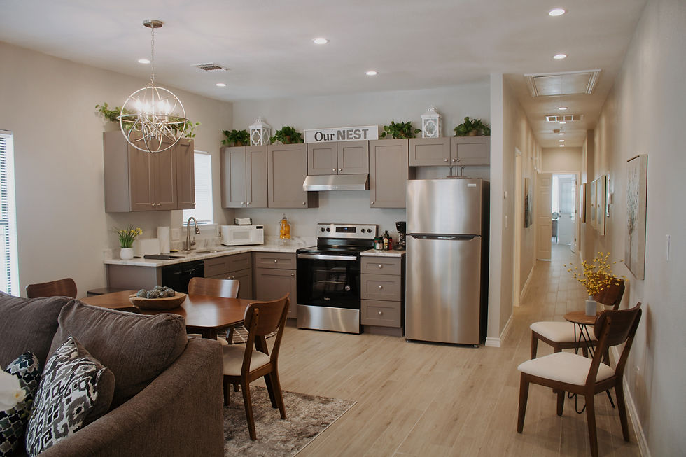 Eye-level view of a cozy bedroom in a historic San Antonio bed and breakfast