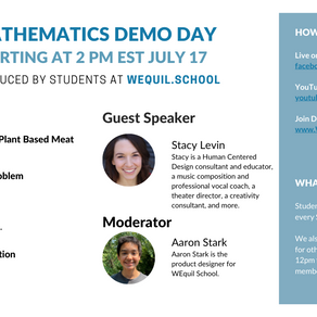 Mathematics Demo Day Agenda
