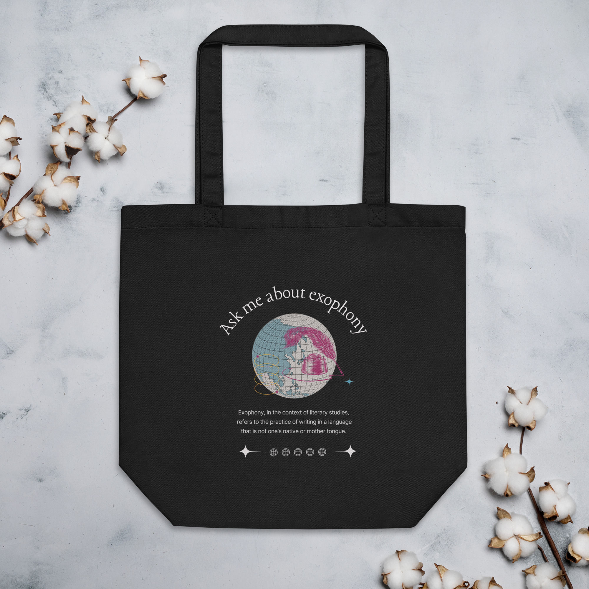 Ask me about Exophony tote bag