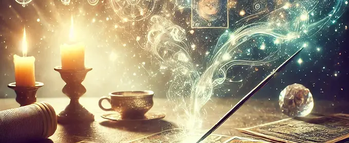 Symboles d’astrologie et tarot de Marseille utilisés en consultation