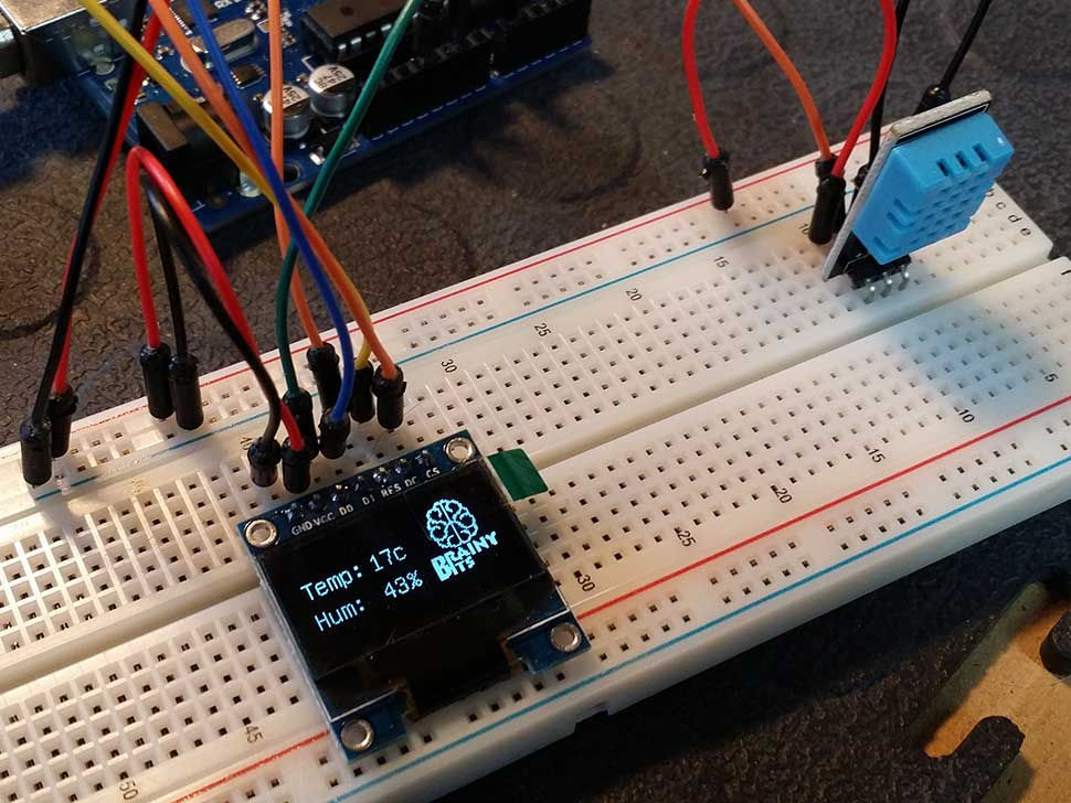 How to connect and use an SPI OLED Display