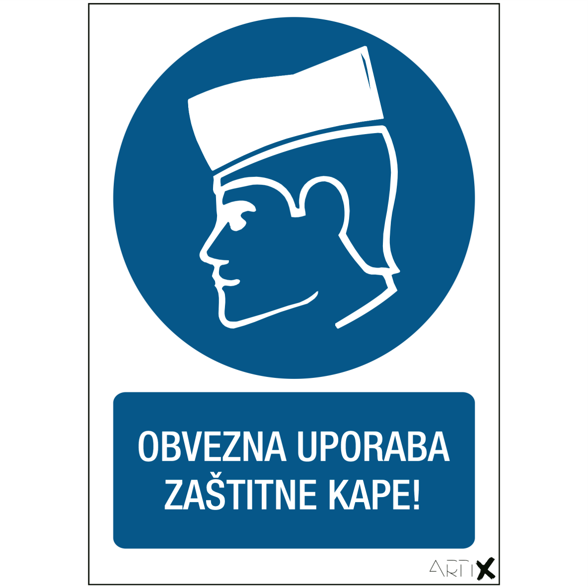 OB-48 - Obvezna uporaba zaštitne kape