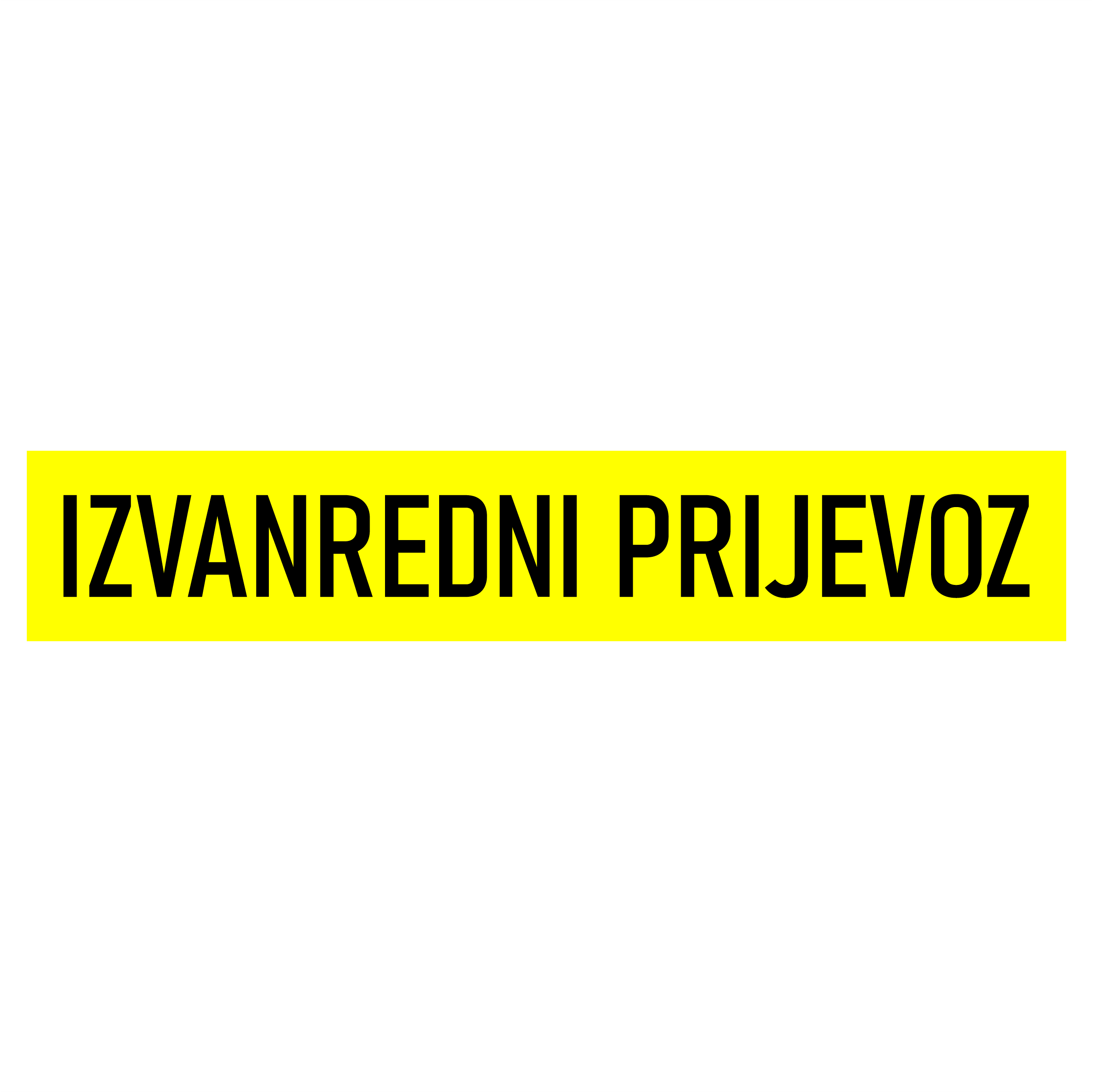 Ploča izvanredni prijevoz