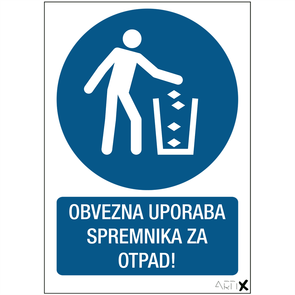 M030 - Obvezna uporaba spremnika za otpad (OB-30)