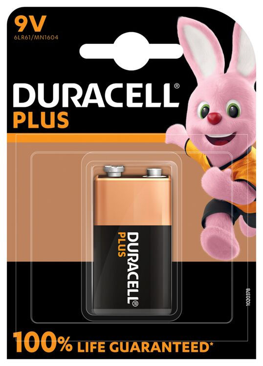 Duracell Plus MN1604 – 9V baterija pakiranje 1 kom (BL1)