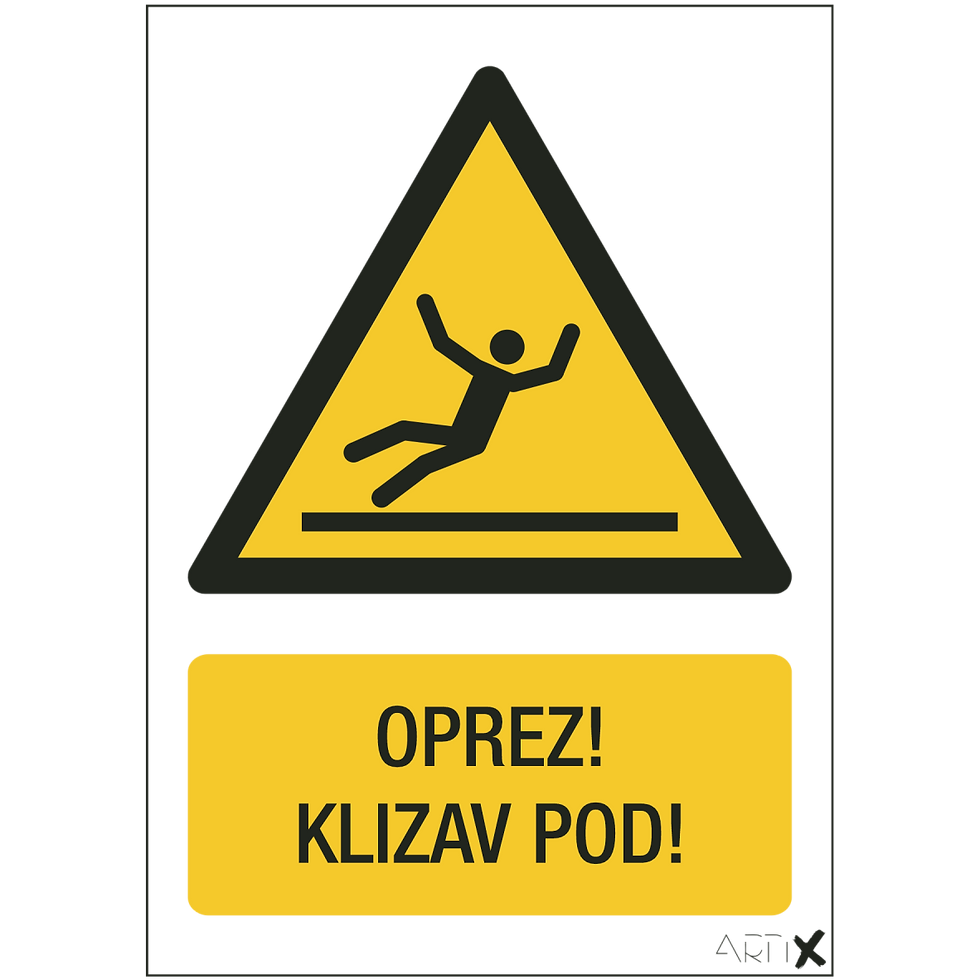W011 - Oprez - klizav pod