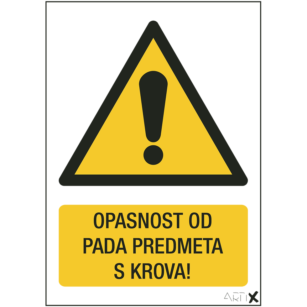 OP-1e - Opasnost od pada predmeta s krova