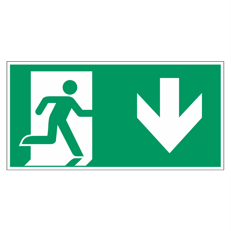 E002 - 180 - Evakuacijski put desno (EiS-11)