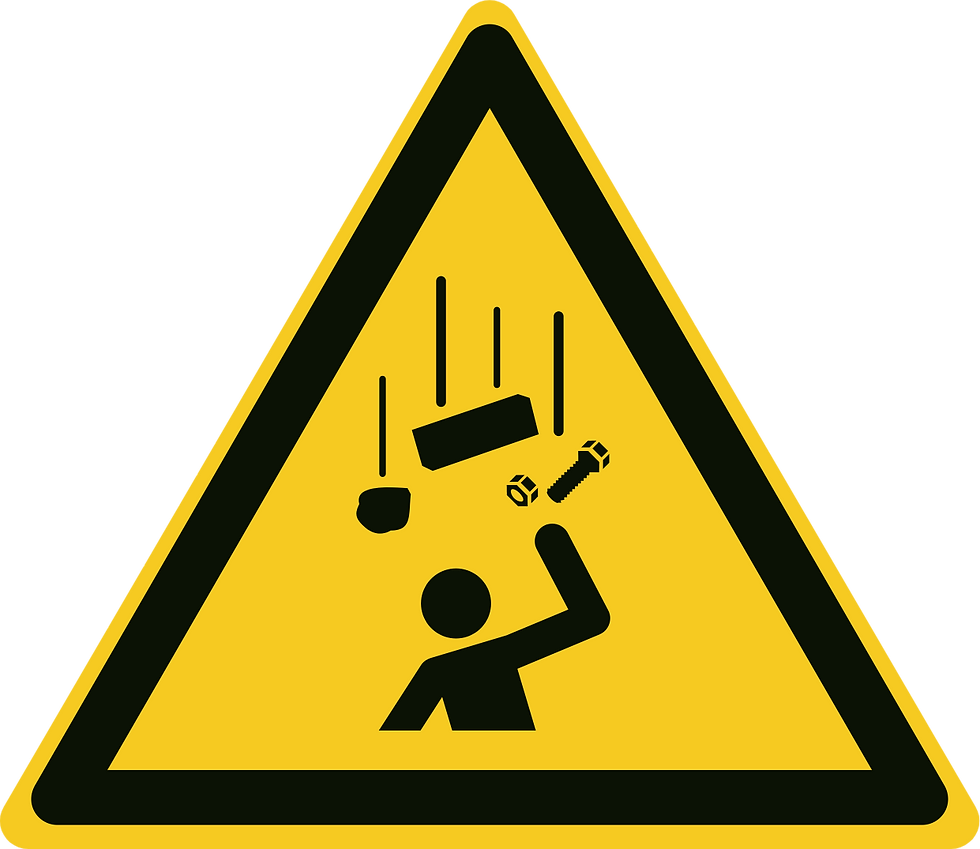 W035p - Opasnost od pada predmeta s visine