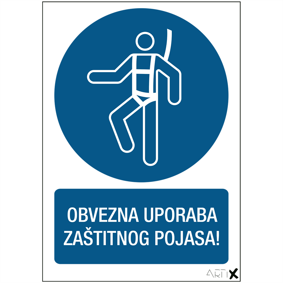 M018 - Obvezna uporaba zaštitnog pojasa (OB-18)