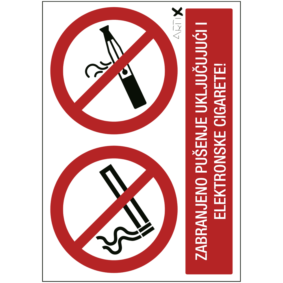 ZA-6 - Zabranjeno pušenje uključujući i elektronske cigarete