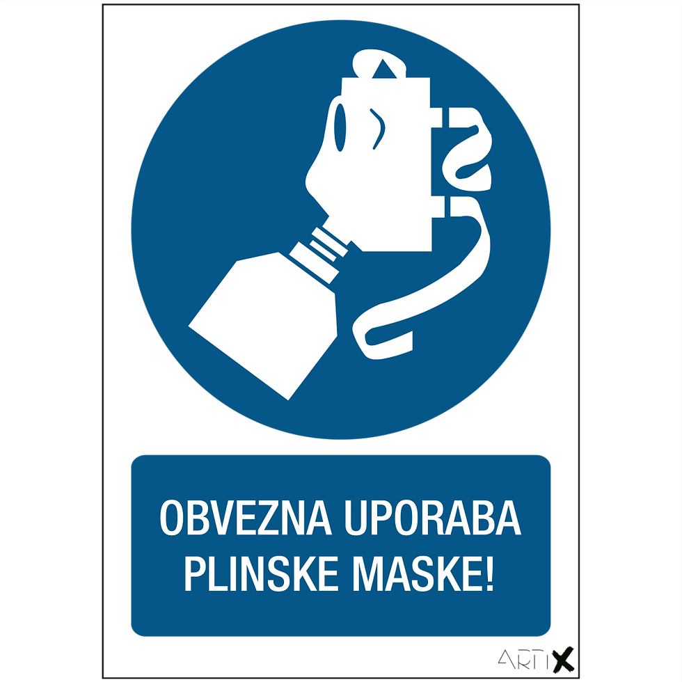 OB-57 - Obvezna uporaba plinske maske